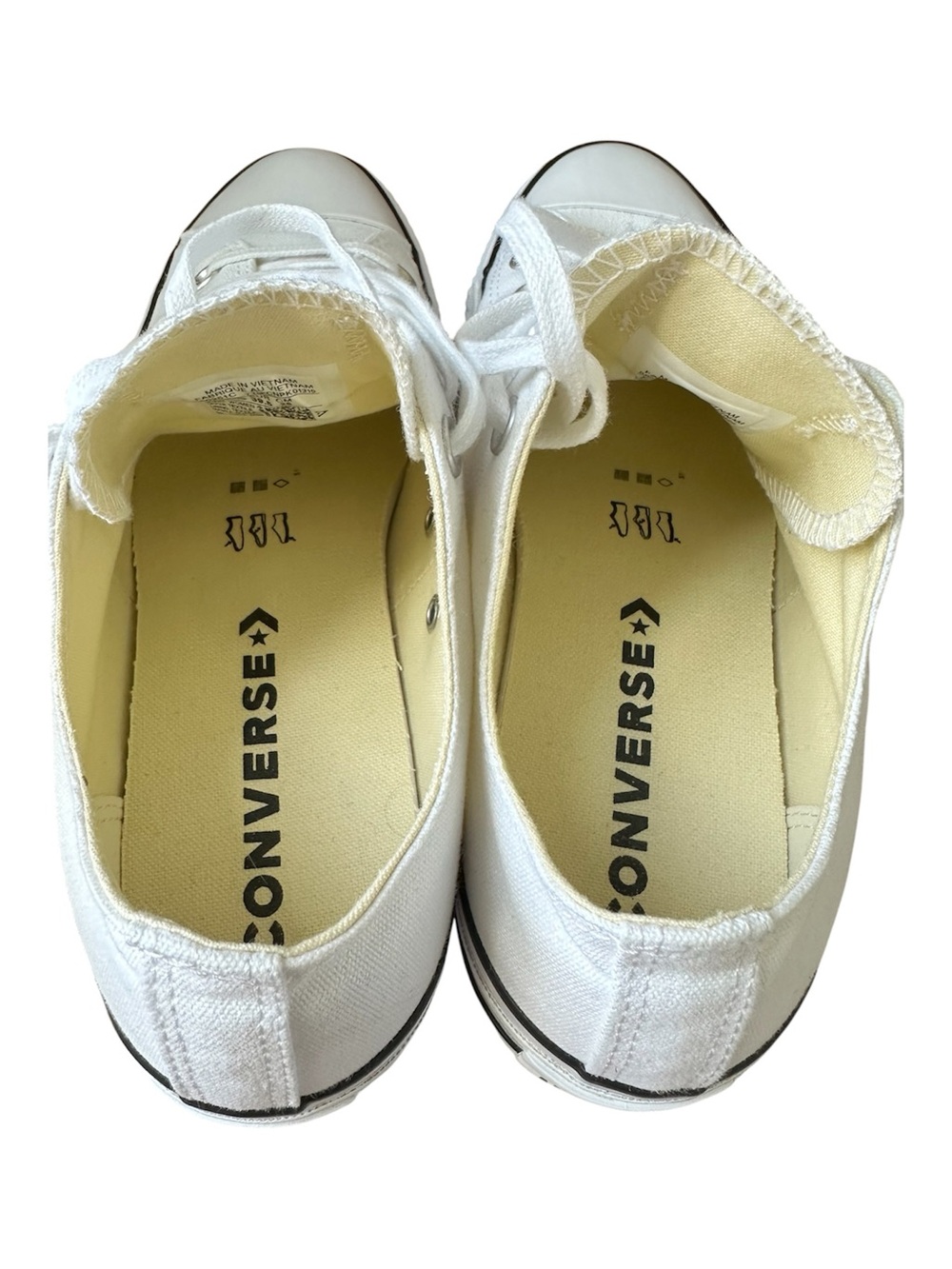 CONVERSE Chuck Taylor All Star Lift Platform Low Top Black/White Women's 8.5 - Picture 10 of 13